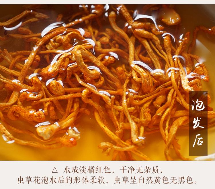 虫草花泡发后效果图