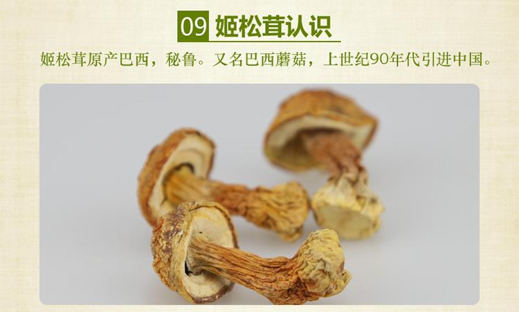 姬松茸原产巴西秘鲁，又名巴西蘑菇