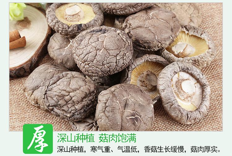 山真美香菇特点-厚，菇肉饱满