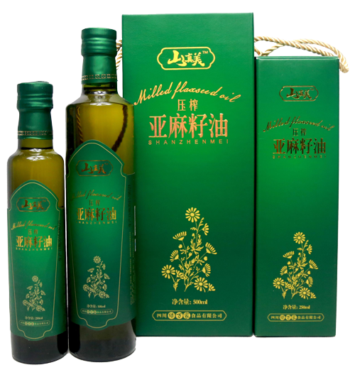 山真美亚麻籽油展示